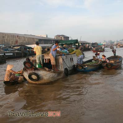 Cai Rang Floating Market, Can Tho Vietnam