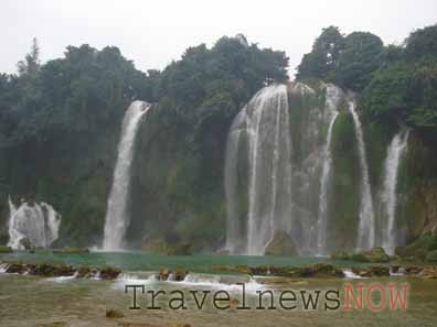 The Ban Gioc Waterfall in Cao Bang, Vietnam