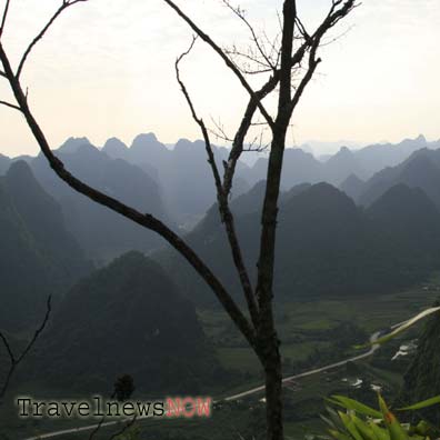 Amazing mountains at Dong Khe, Cao Bang, Vietnam