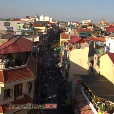 Houses in the Old Quarter of Hanoi, Vietnam