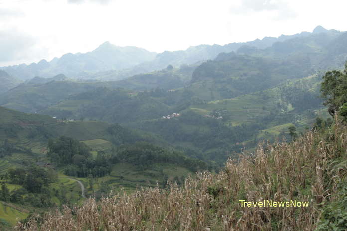 Mountains at the Bac Ha Plateau, Lao Cai Province, Vietnam