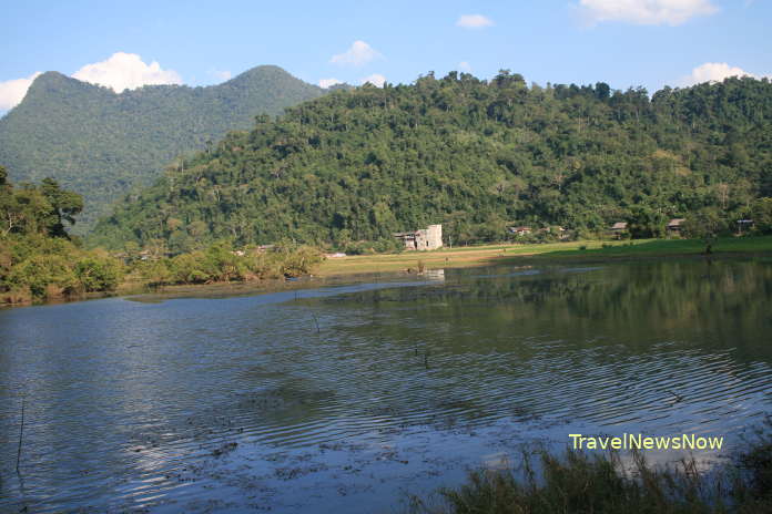 The Coc Toc Village, well hidden on a corner of the Ba Be National Park