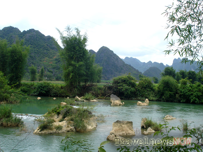 Bucolic country landscape at Trung Khanh, Cao Bang