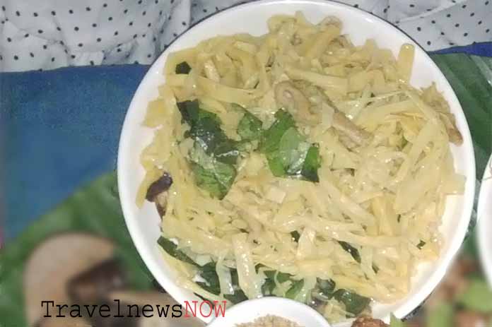 Stir-fried shredded bamboo shoots