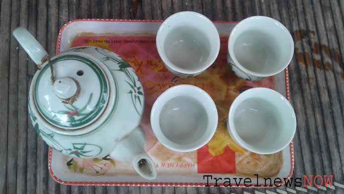 A Vietnamese tea set