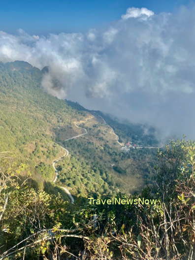 Path to the Chieu Lau Thi Mountain Peak in Ha Giang Province, Vietnam