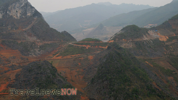 Arid yet spectacular mountains at Lung Cu Ha Giang