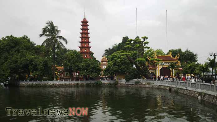 The Tran Quoc Pagoda in Hanoi Vietnam