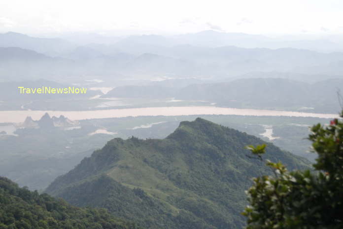View of breathtaking nature from the top of the Ba Vi National Park