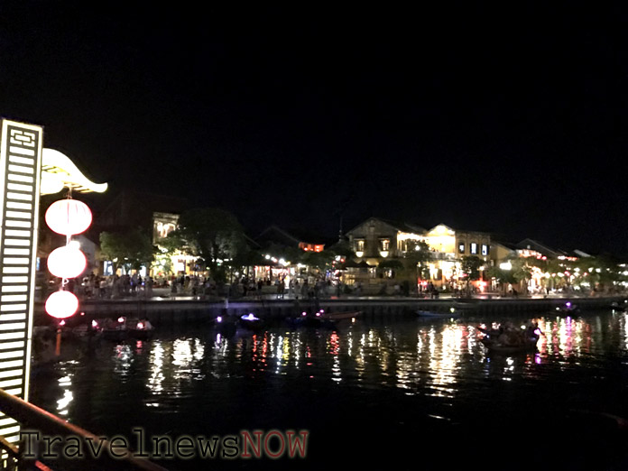 Hoi An riverside at night