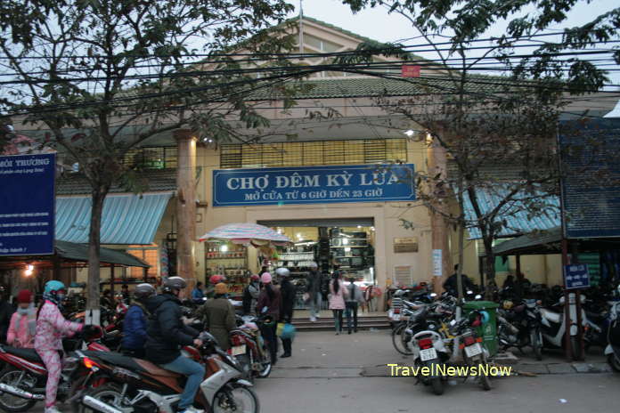 The Ky Lua Market in Lang Son City Vietnam