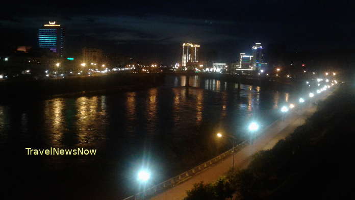 Lao Cai City at night