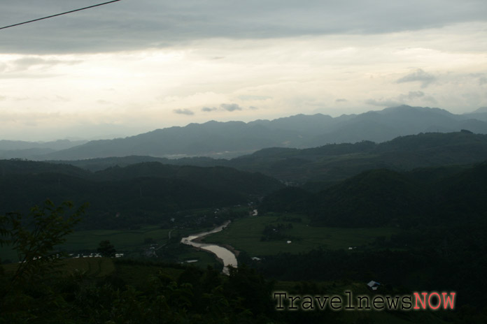 Mountains on the way from Sapa to Lao Cai City