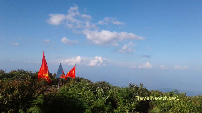 The summit of the Lao Than Mountain in Bat Xat, Lao Cai, Vietnam