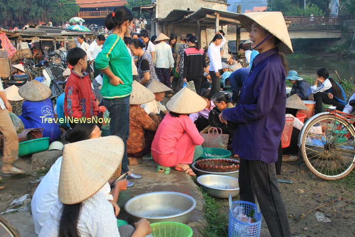 Tam Coc Market in Ninh Binh Vietnam