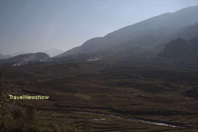 Mount Fansipan of the Hoang Lien Mountain Range in Sapa, Lao Cai Province