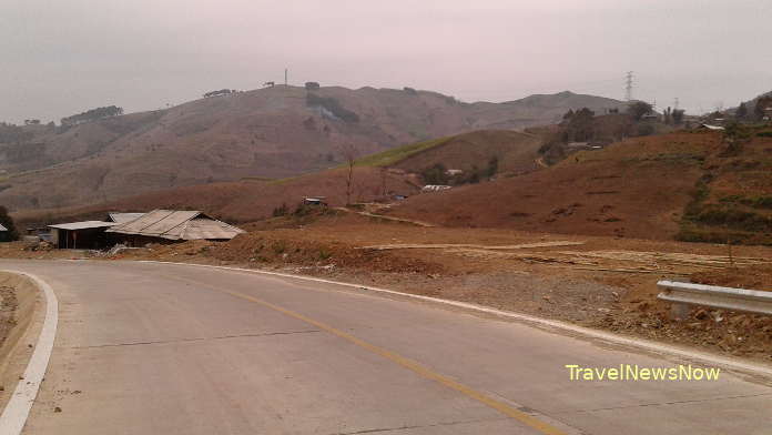 National Road 37 connecting Mai Son District and Bac Yen District in Son La Province