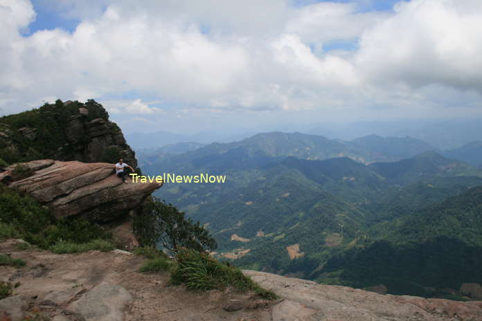 A spectacular view from the summit of Mount Pha Luong in Moc Chau District, Son La Province