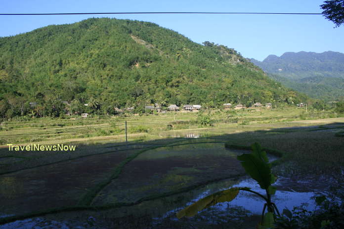 Sai Village at the Pu Luong Nature Reserve in Thanh Hoa, Vietnam