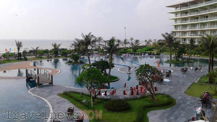 A luxury resort at Sam Son Beach, Thanh Hoa, Vietnam