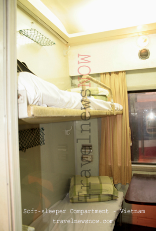 Aircon Soft Sleepers Vietnam Train