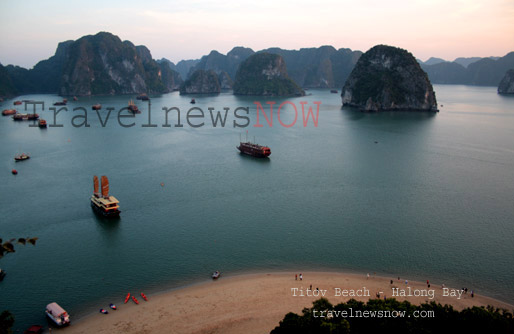 Titov Beach on Halong Bay