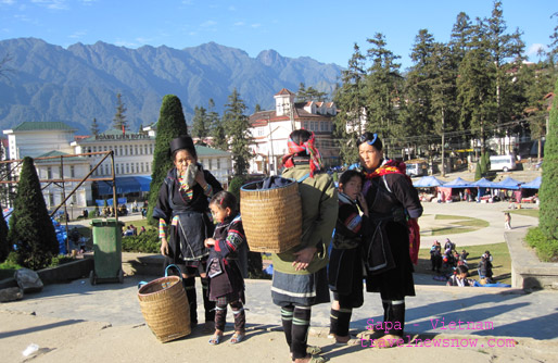 The black H'mong in Sapa Vietnam