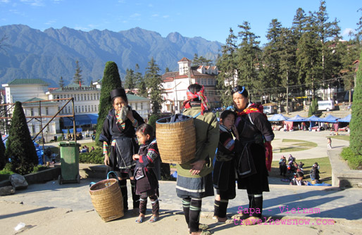 The black H'mong in Sapa Vietnam