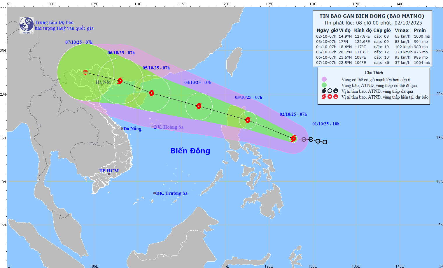 Typhoon Matmo, Typhoon No 11 in 2025
