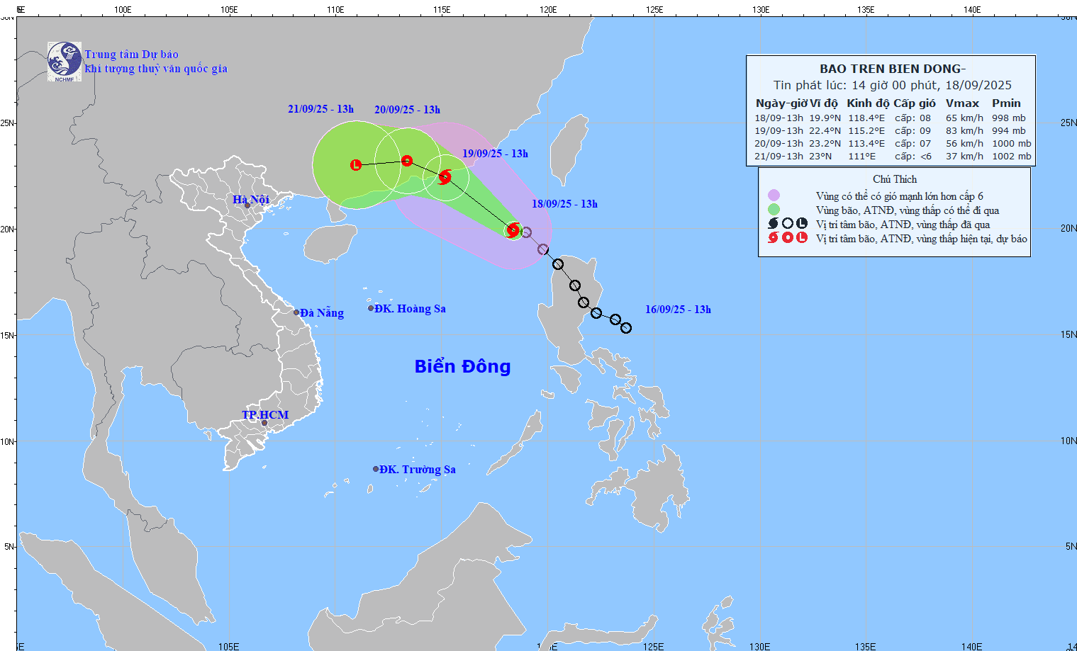 Typhoon Mitag, No. 8 in the East Sea in 2025