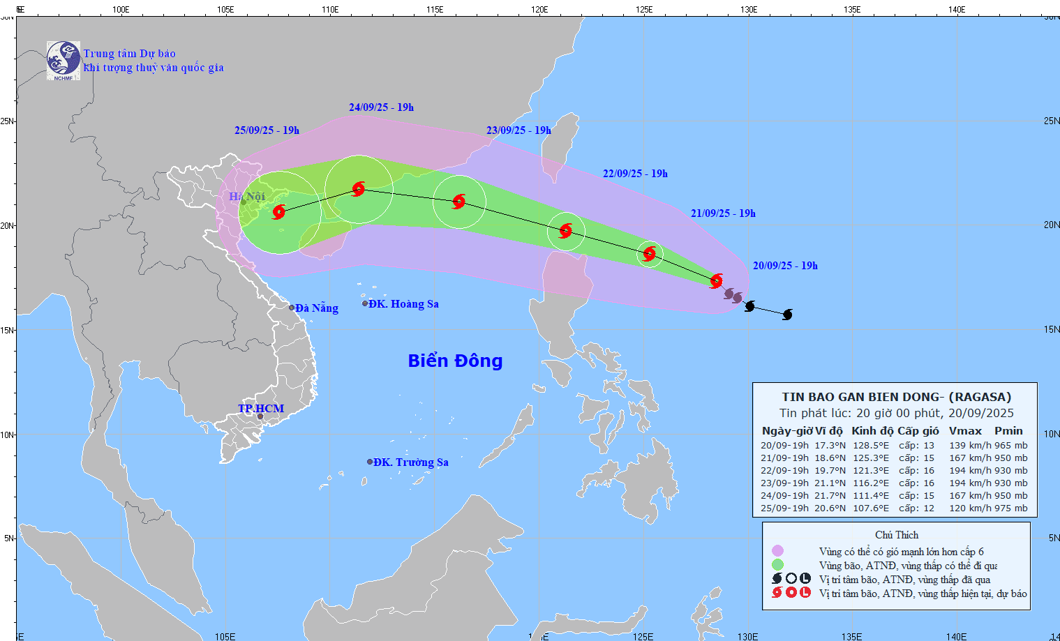 Typhoon Ragasa, No 9 in the East Sea in 2025